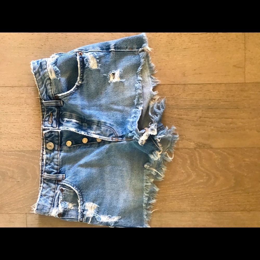 Zara denim shorts size S